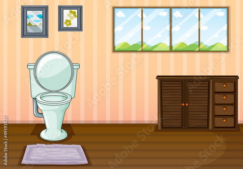 A clean comfort room