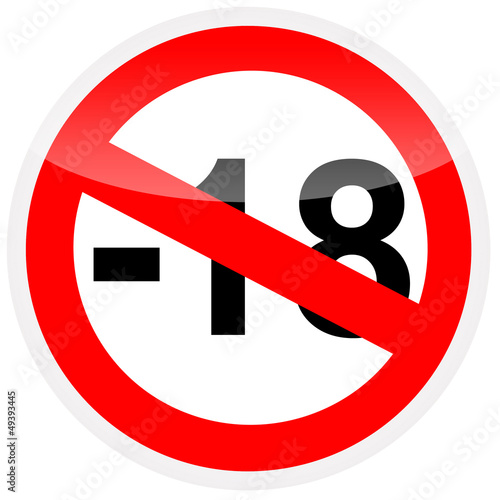 -18 sinal de proibição