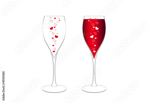 2 coupes de coeurs - Saint Valentin