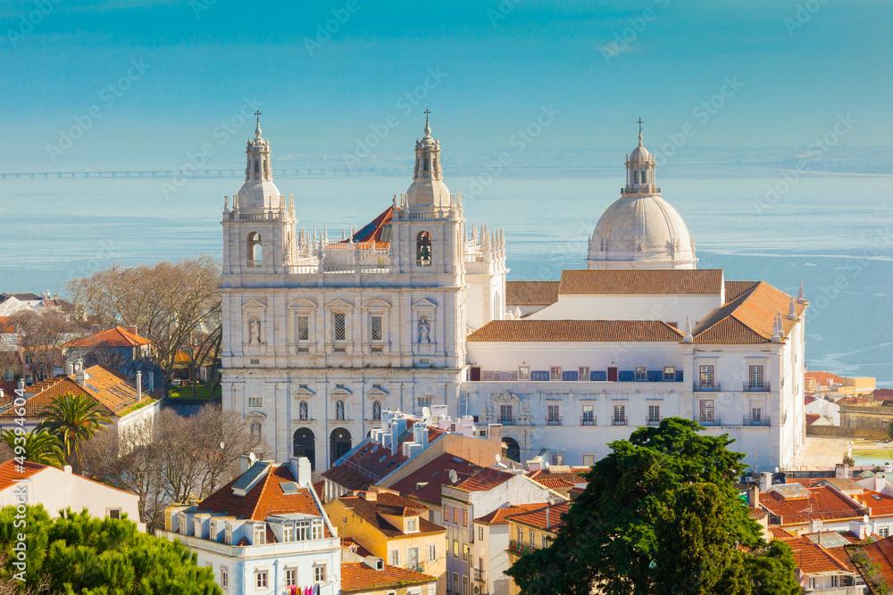 Lisbon, view with the monastery of S. Vicente de Fora