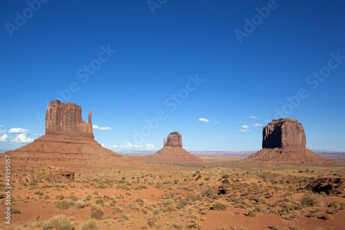 famous landscape of Monument Valley