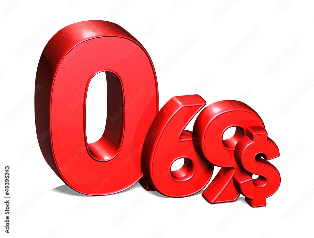 3D Red Special Price USD collection over white background 3D Red Special Price USD collection over white background