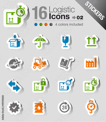 Stickers - Logistic and Shipping icons