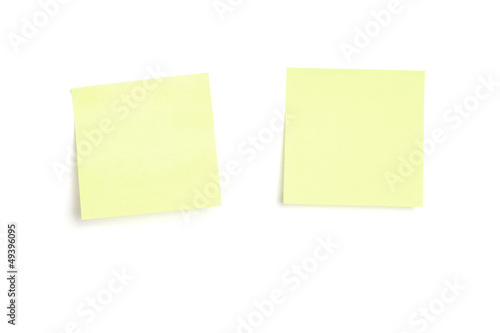 Two yellow post its