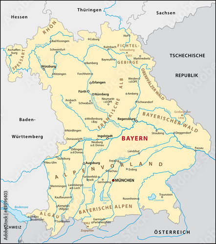 Bayern Karte