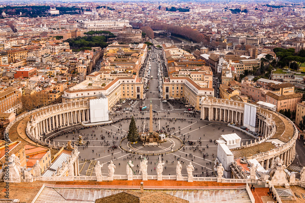 Panorama of Vatican and Rome