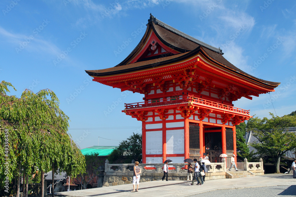 Kiyomizudera Temple, Kyoto, Japan..