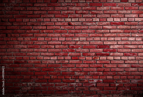 muro di mattoni rossi