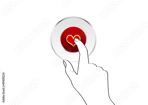 Sonnette coeur - Saint Valentin