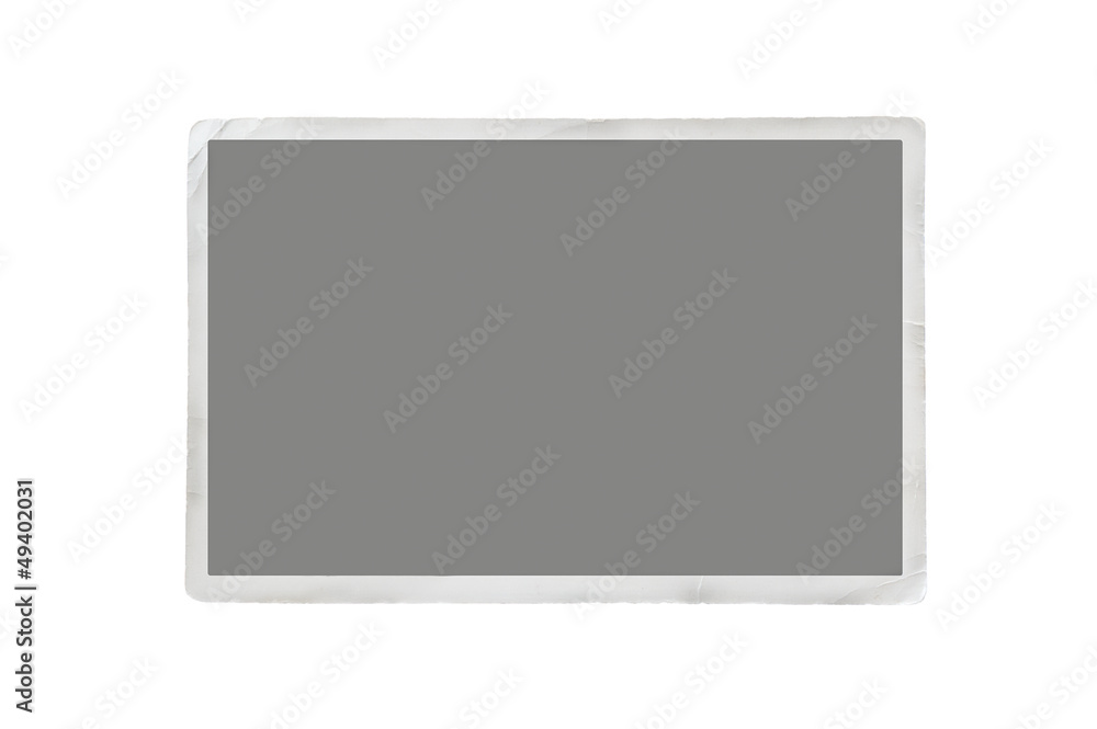 Old photo isolated on white background with clipping path for th Old photo isolated on white background with clipping path for th