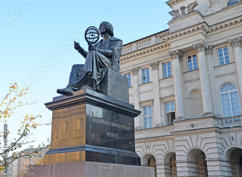 Statue of Copernicus - Warsaw Poland