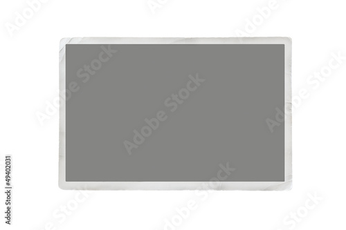 Old photo isolated on white background with clipping path for th