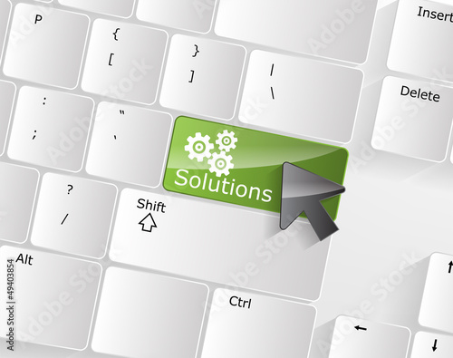 Computer Keyboard with solutions Key