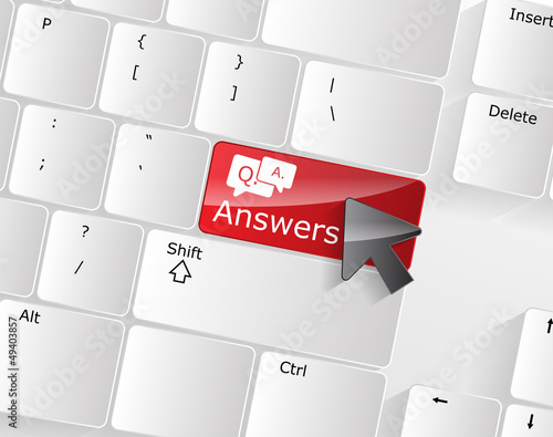 Computer Keyboard with answers Key