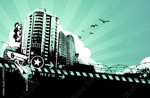 Grunge urban background