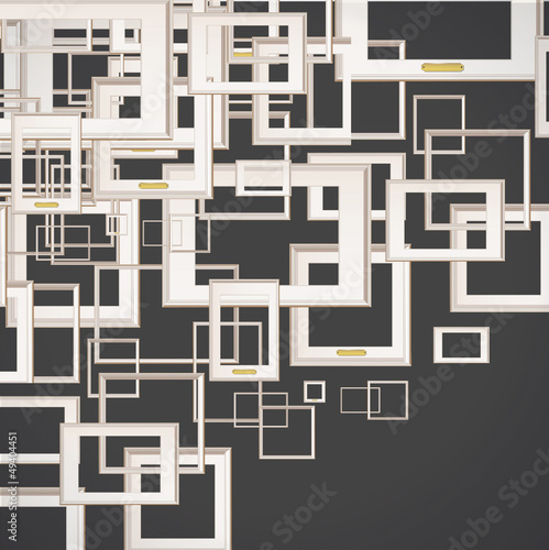 Abstract background with frames. 