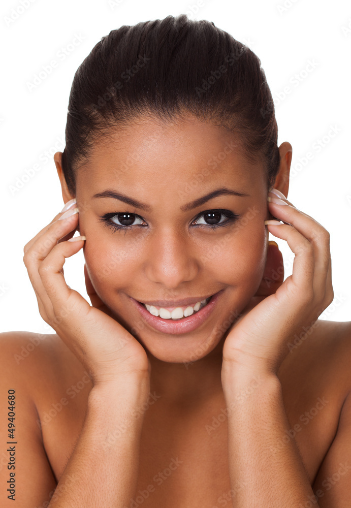 Beauty Shot Of Happy Young Woman Beauty Shot Of Happy Young Woman