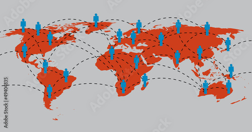 Netzwerke, global, Kommuniktion, Verbindung