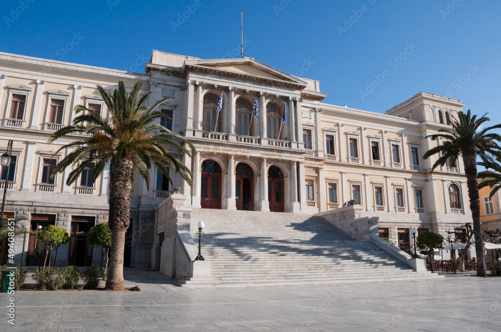 Ermoupolis Town Hall, Syros Island (Greece)