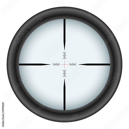 Rifle scope crosshair vector illustration