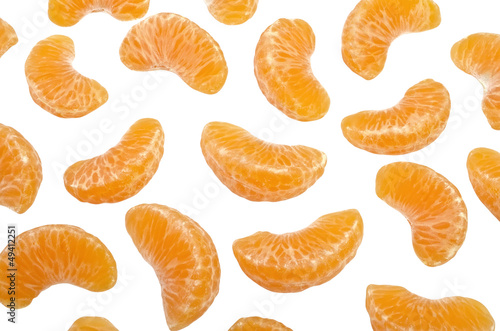 Mandarin, isolated over white