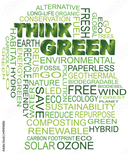 Think Green Eco Human Head