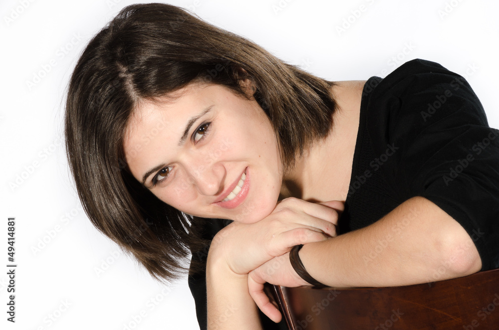 Beautiful young woman in casual clothes gesturing Beautiful young woman in casual clothes gesturing