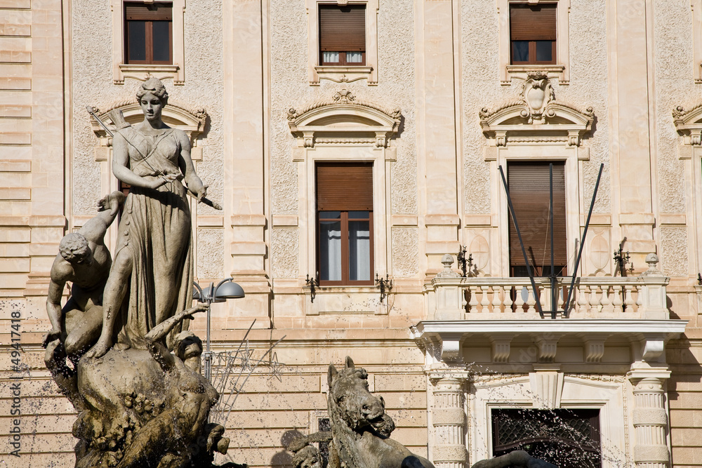 Obraz premium Archimedes Square, Syracuse