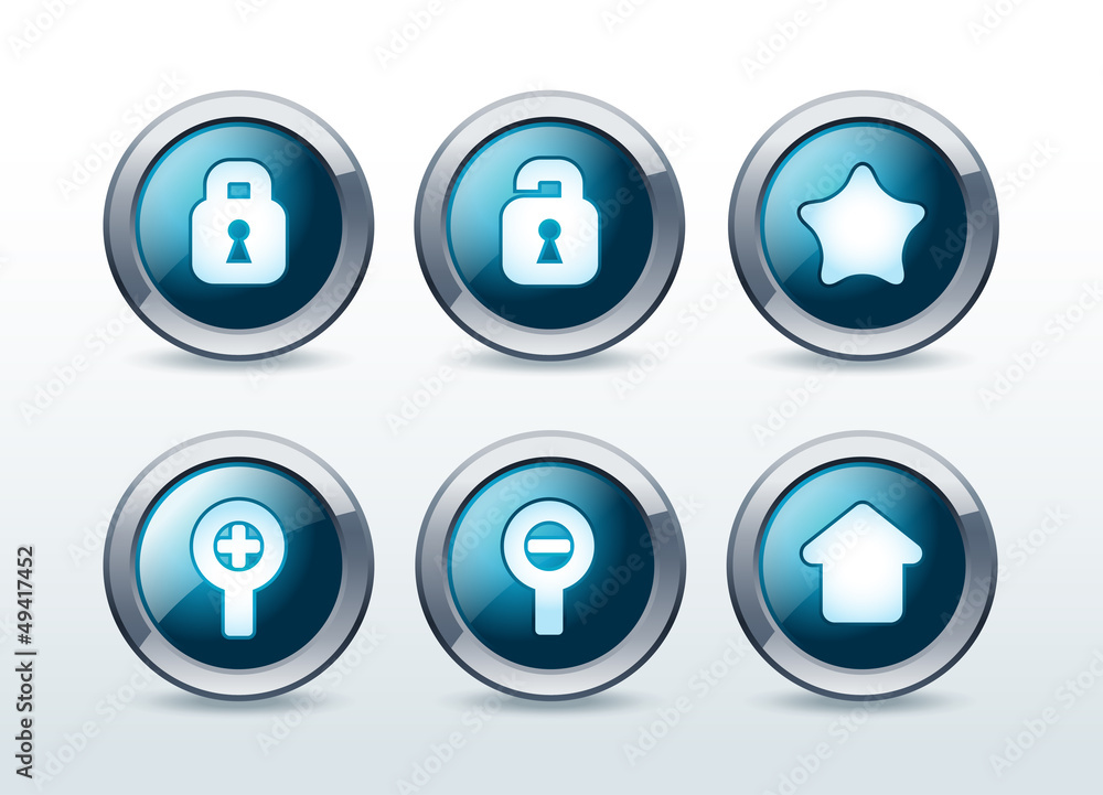 Web button icons set vector illustration Web button icons set vector illustration