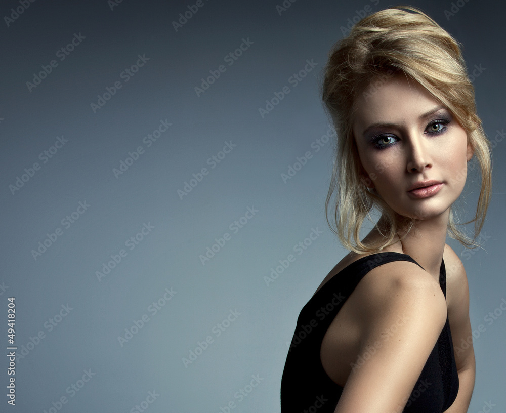 Fototapeta premium portrait of beautiful delicate woman