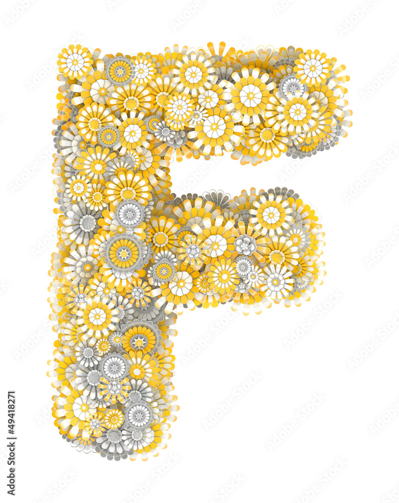 Letter from camomile flowers Letter from camomile flowers