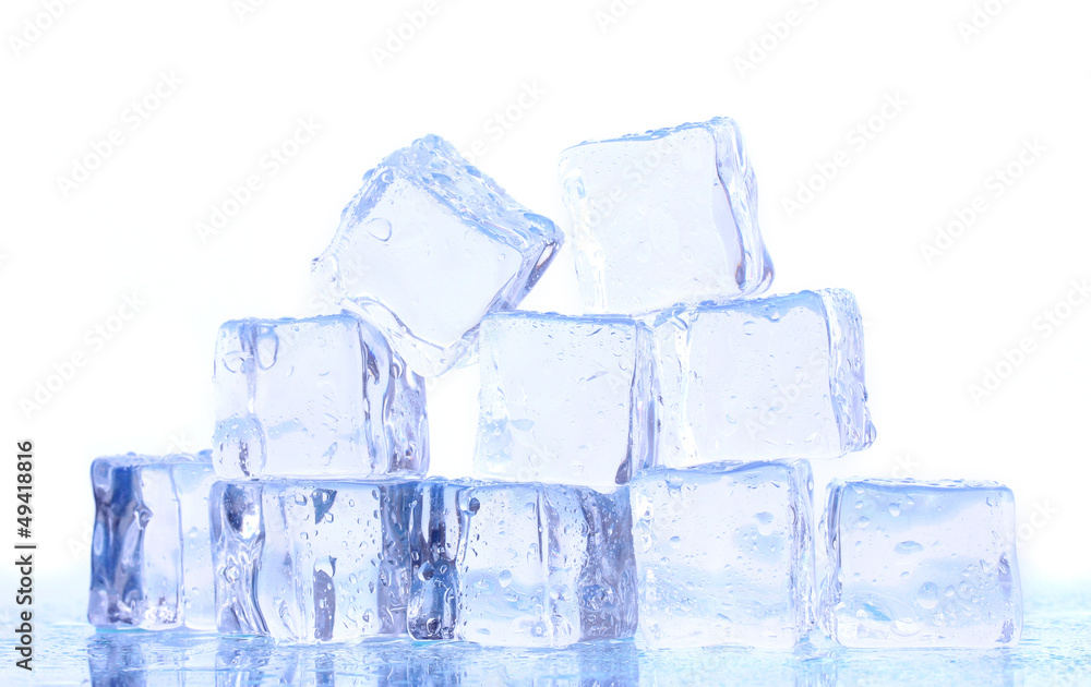 Ice on light background Ice on light background