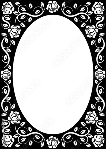 background roses with transparent space insert