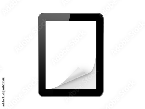 Tablet and Page Curl