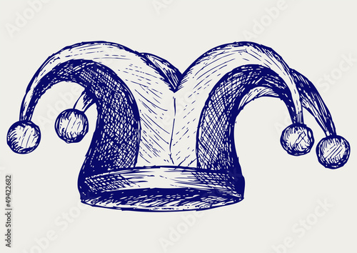 Jester hat. Doodle style