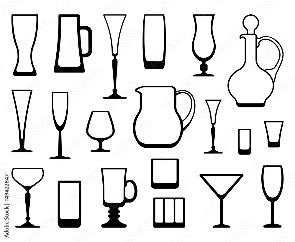 Outlines of ware from glass and crystal Outlines of ware from glass and crystal