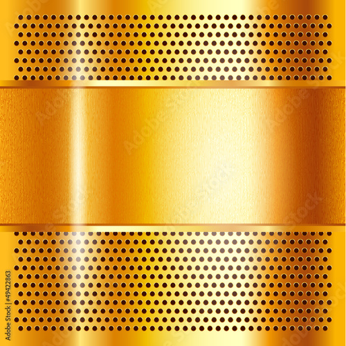 Metal sheet gold