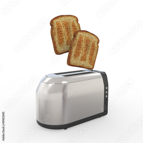 Toast Popping Out of a Toaster
