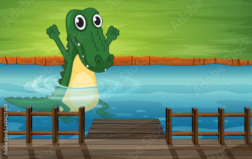 A crocodile
