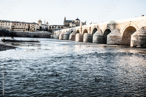 Roman bridge in Cordoba photo