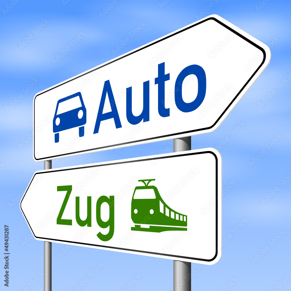 schild lr auto zug I