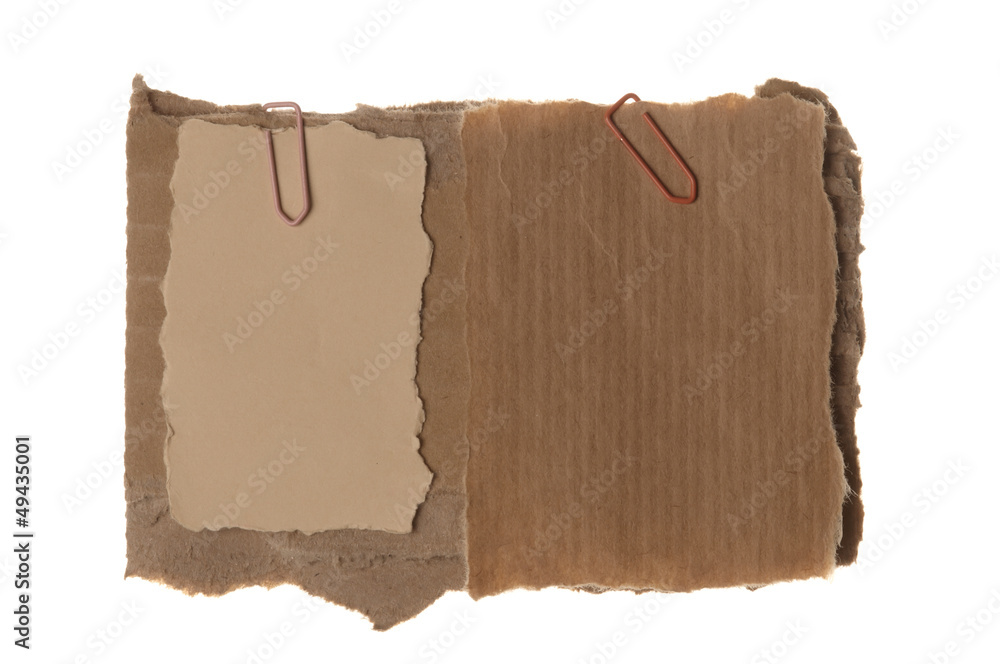 Obraz premium paper note on cardboard