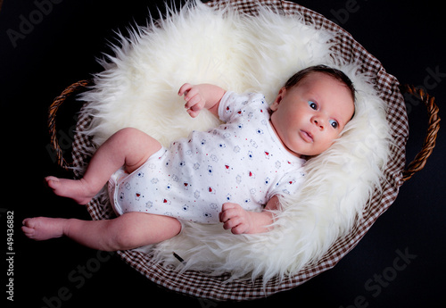 Slika na platnu neonato in un cestino