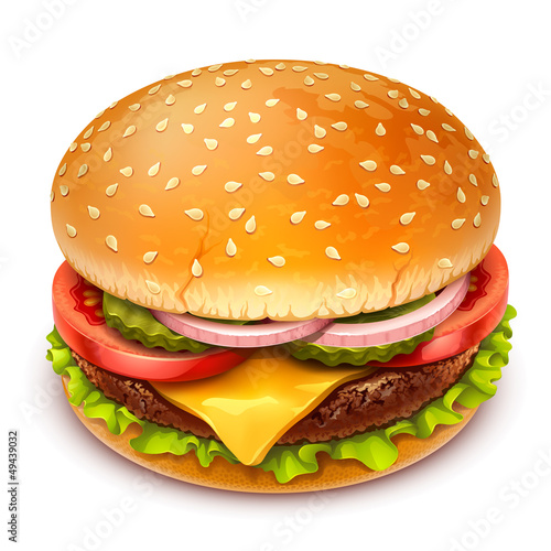 Fotografie, Tablou hamburger icon
