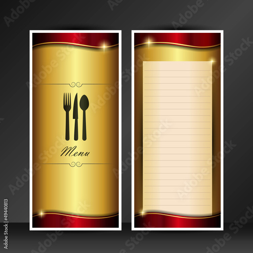 Restaurant menu design