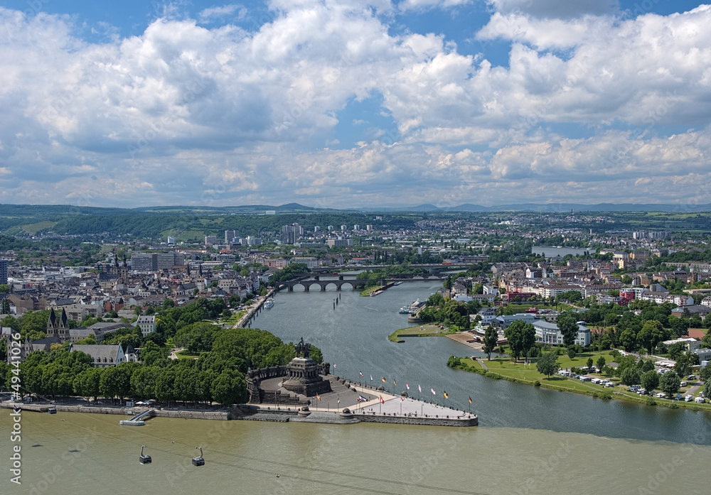 View of Koblenz, Germany