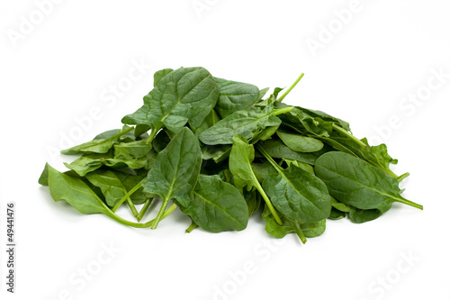 Stack of  fresh spinach