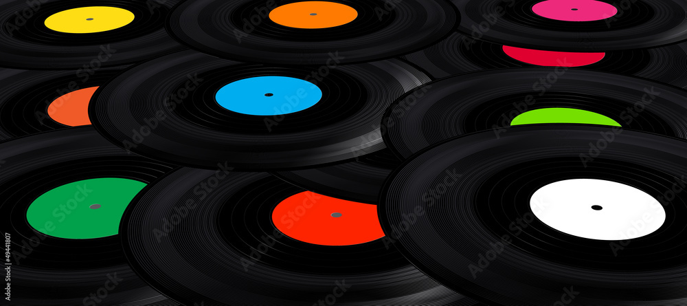 Vinyl records background Vinyl records background