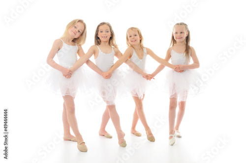 Group of little ballet dancers