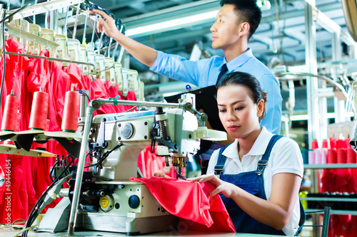 Photography Seamstress and shift supervisor in textile factory